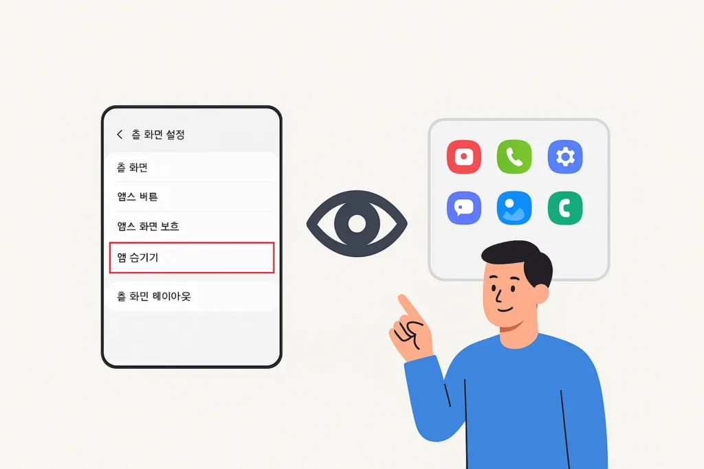 갤럭시 어플 숨기기와 해제 방법 정리