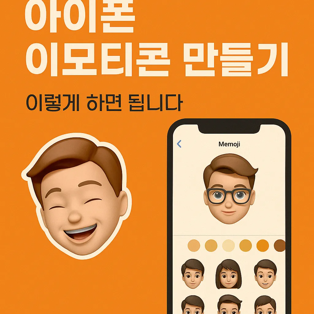 아이폰 이모티콘 만들기, 이렇게 하면 됩니다